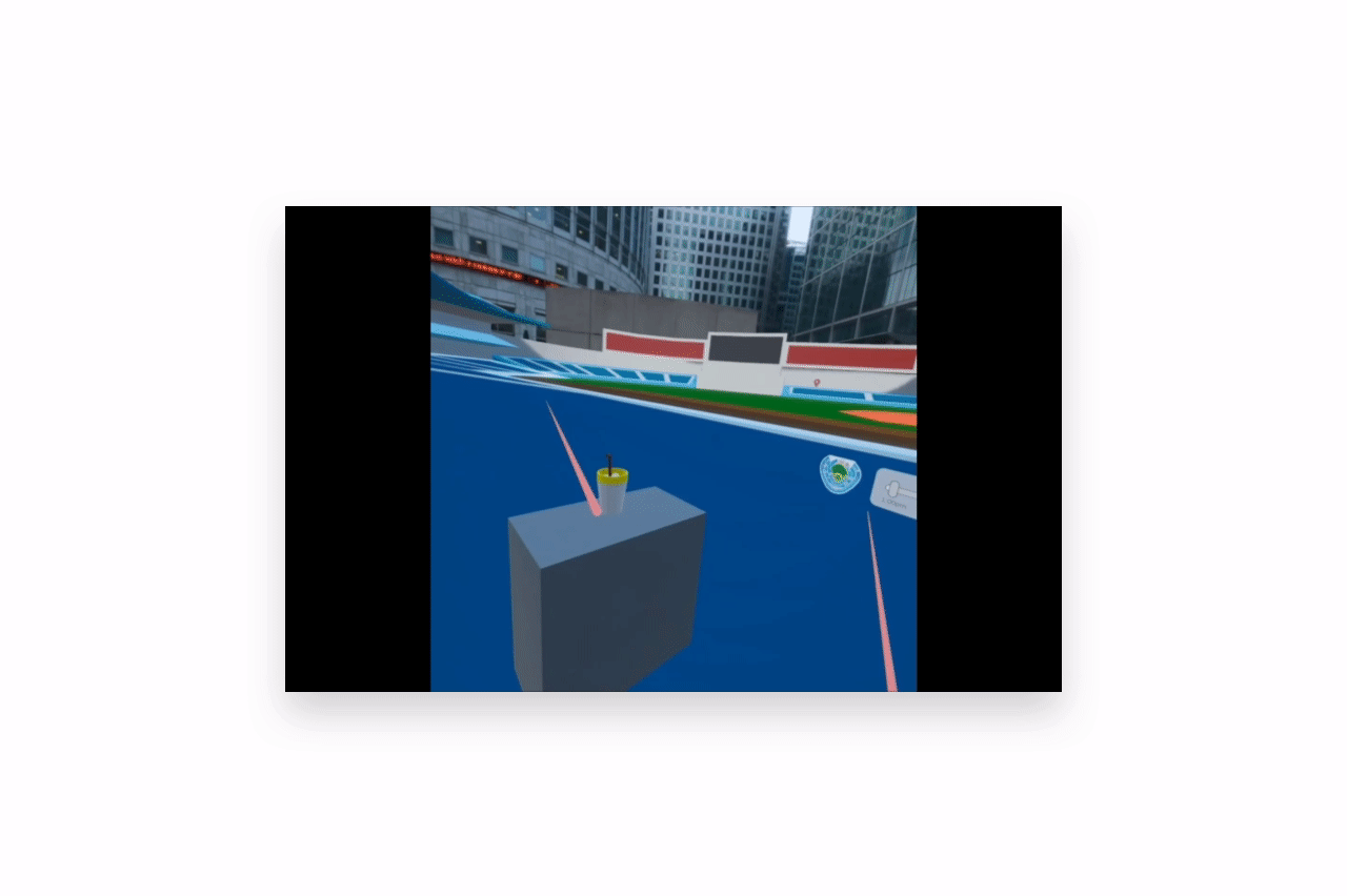 Gif of a VR ap.